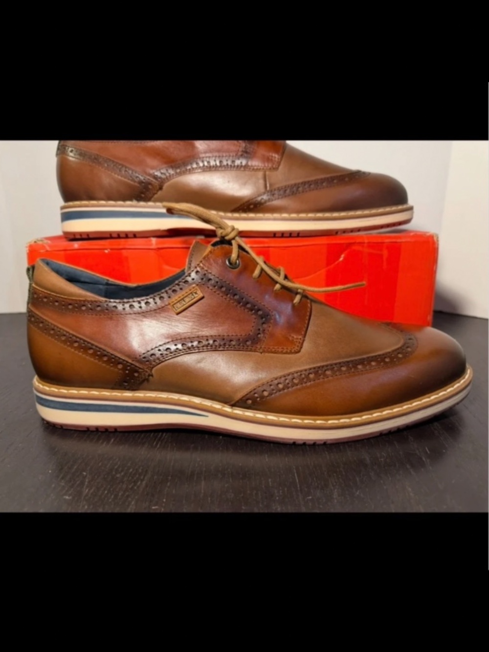 Pikolinos Avila M1T Two Tone Leather Lace Up Shoes Mens EU 46/US 12.5W